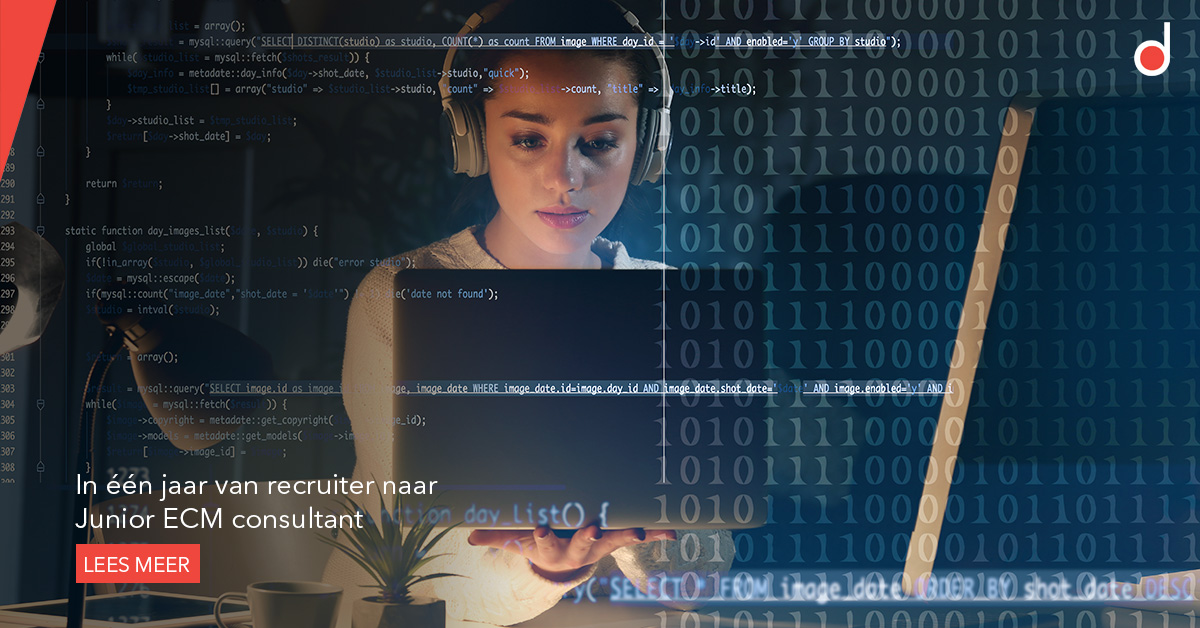 Denk je na over een carrièreswitch in het nieuwe jaar? Laat je inspireren door het verhaal van Malou. Een jaar geleden was ze nog recruiter, nu is ze werkzaam als Junior ECM Consultant bij delaware. #peopleofdelaware

bit.ly/2Yh7VNj