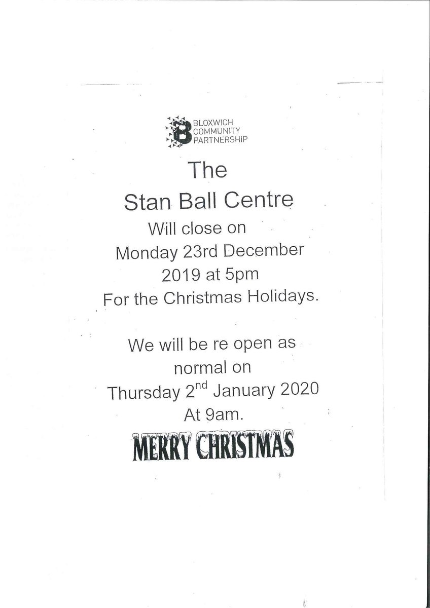 Merry Christmas and a Happy New Year to all of our service users and partners, from all staff and volunteers.  See you all in the new year!