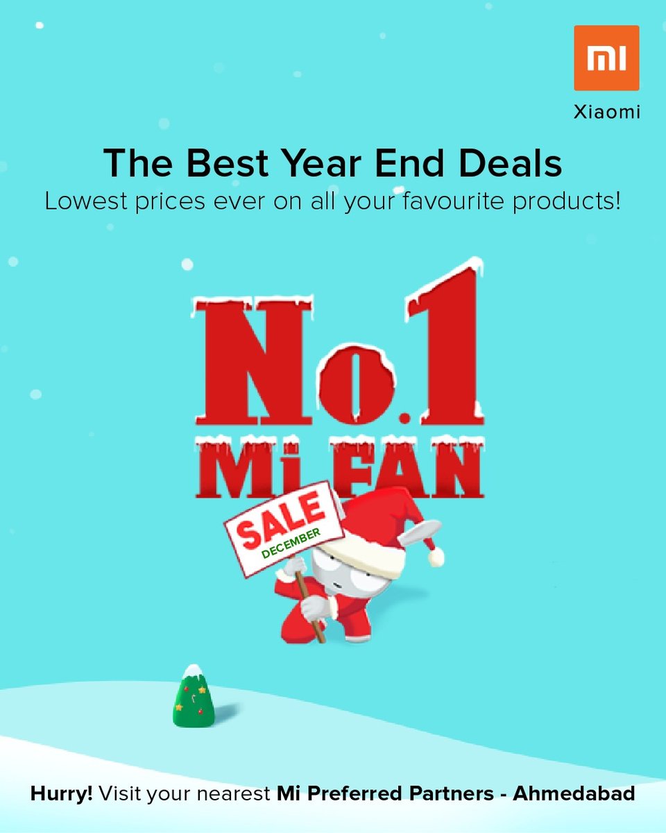 miahmedabad's tweet photo. Tis the season of joy, happiness &amp; MEGA offers on your favorite #Xiaomi products! The #1MiFanSale is back! 😍
Get the best-selling products at from your nearest Mi store. #Xiaomi ❤️ #XiaomiIndia #Redmi #RedmiIndia #MiIndia #ahmedabad #mipp

Locate Store: https://t.co/6TfNfyYjDZ https://t.co/2udRc5BzMC