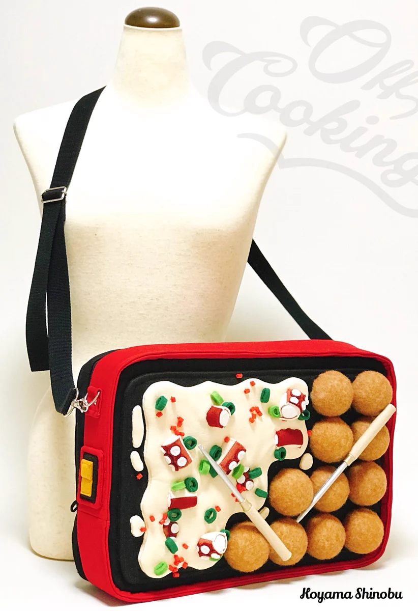 たこ焼き器型のバッグ！？大阪人もにっこりの素敵な作品です！！！