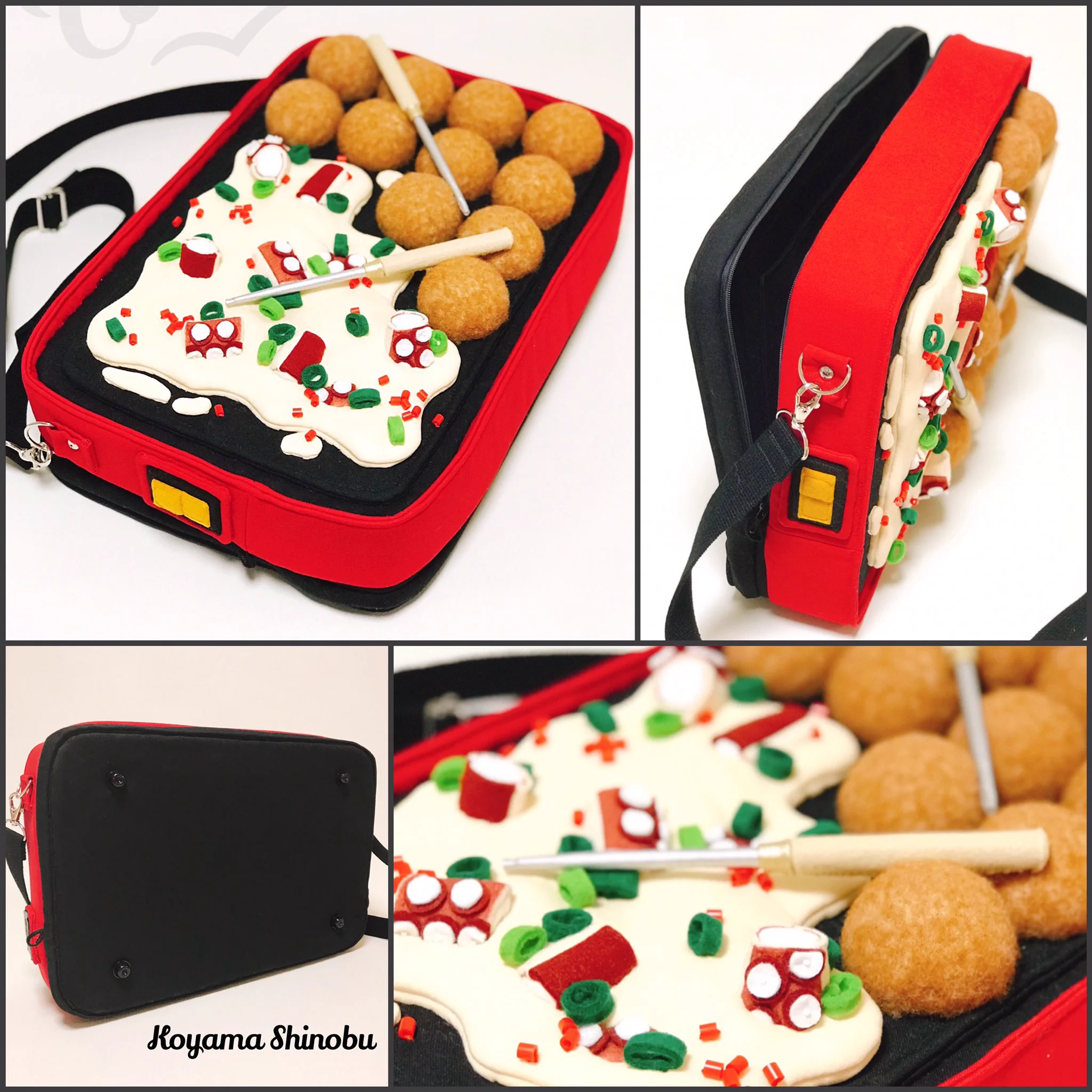 たこ焼き器型のバッグ！？大阪人もにっこりの素敵な作品です！！！