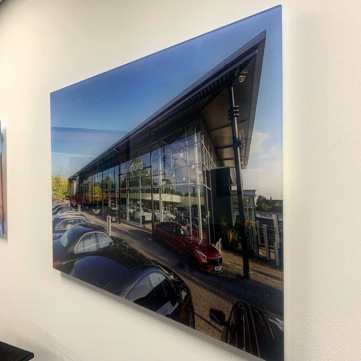 We love to print acrylic! Did you know we can print custom sizes and shapes #printing #print #acylic