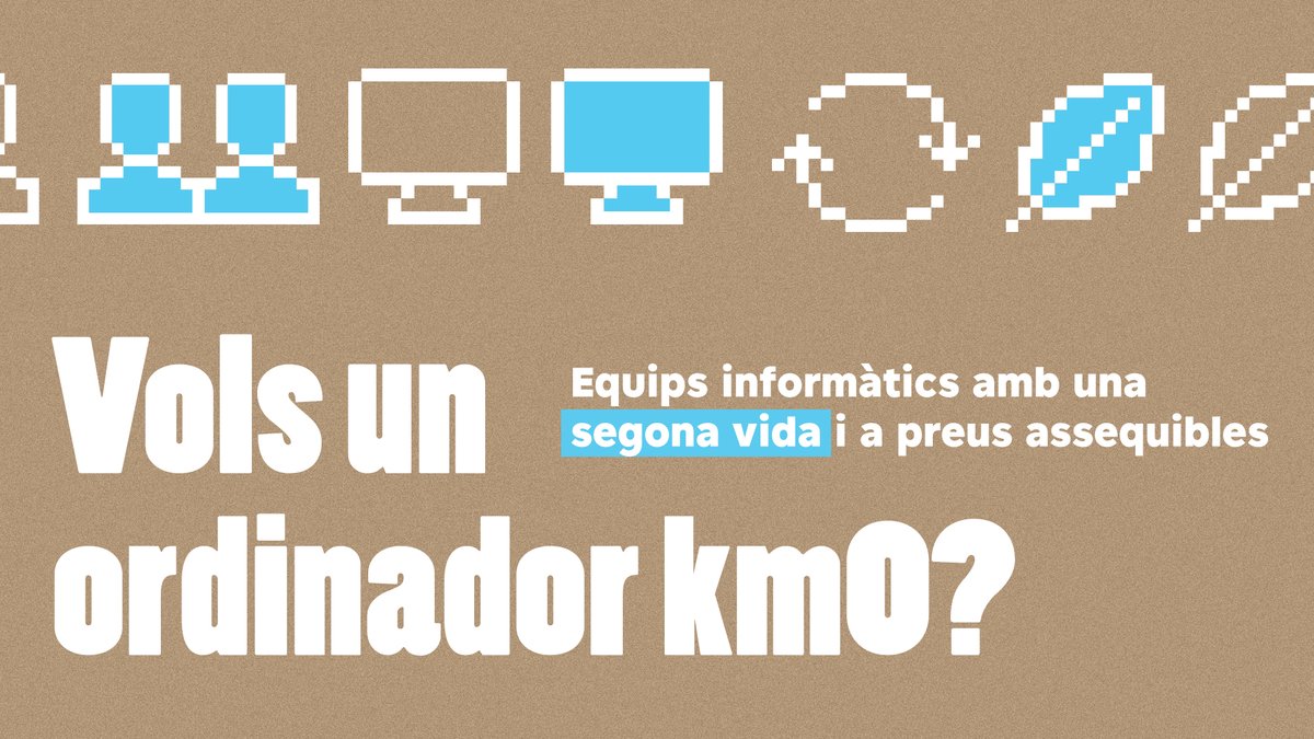 BCN_digital's tweet image. Què són els #OrdinadorsKm0?

✅ Restaurats per un circuit local d'entitats
✅ Preus protegits
✅ Dispositius amb valor afegit #ResiduZero #EconomiaCircular
✅ Creen nous llocs de feina verds 
✅ Redueixen l’escletxa digital

Si voleu saber més 👉 circula.cat