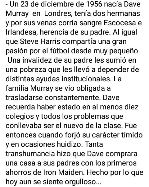 Happy Birthday Mr Dave Murray    