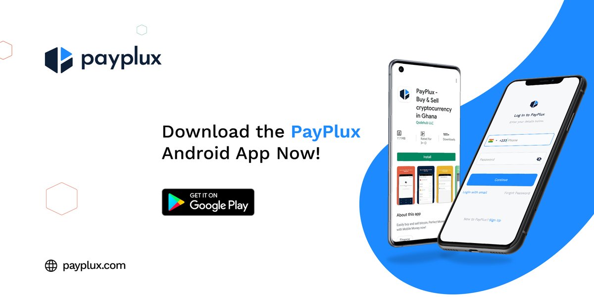 PayPlux's tweet photo. We just launched the first African owned cryptocurrency exchange app in Ghana!!!!  Buy/sell bitcoin 24/7 with just a tap!
Download the #PayPlux android app now! 
https://t.co/ouaYmzkWbg

#YearOfReturn2019 https://t.co/av7aYZoCoG