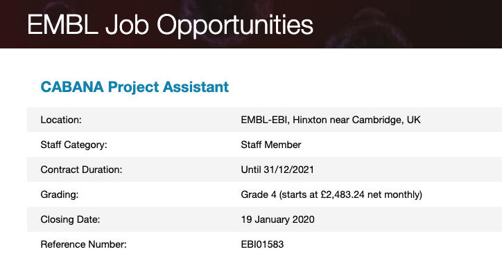 EMBLEBIjobs's tweet photo. Do you have a high standard of #Spanish #written and #verbal skills? @EBItraining is hiring a #ProjectAssistant to strengthen #bioinformatics #training in #LatinAmerica as part of the #CABANA project. #projectassistantjobs #internationalprojectmanagement
https://t.co/BpuPpZJ0eS https://t.co/4mUvFkJG9X