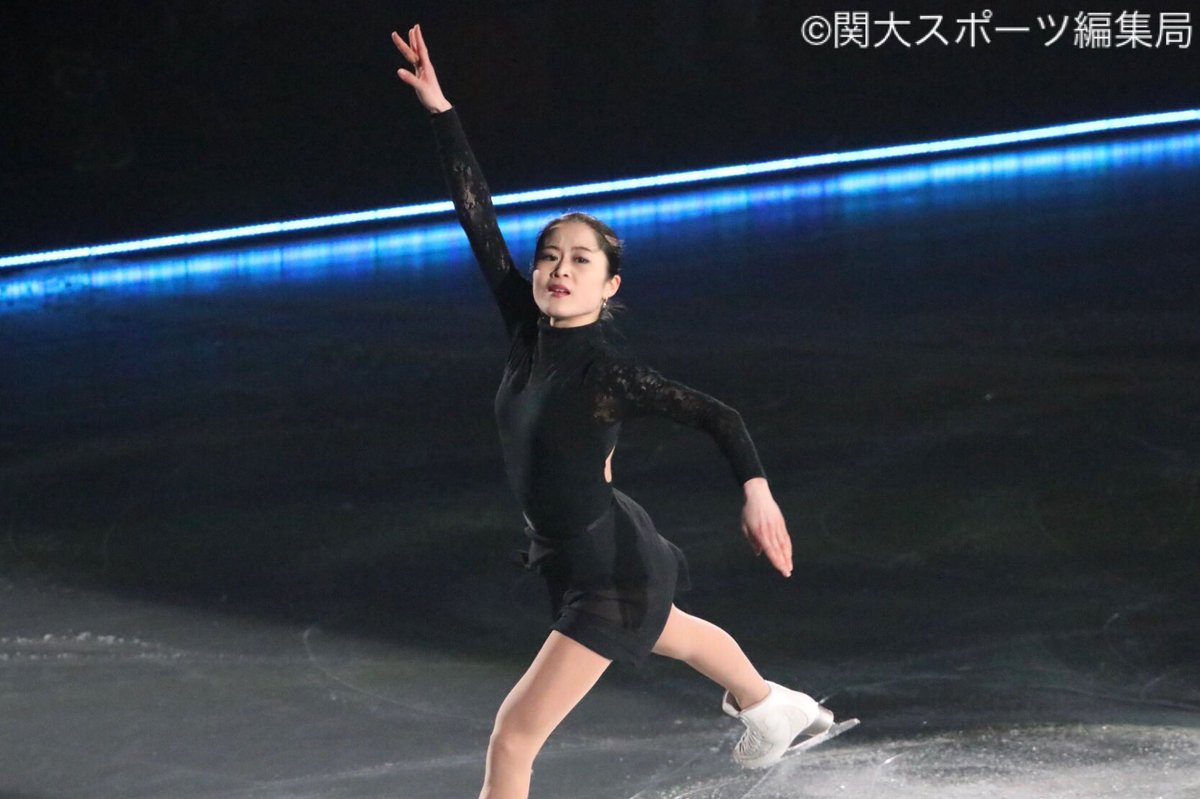 関大スポーツ編集局 アイススケート All Japan Medalist On Ice 19 於 代々木国立競技場 第一体育館 世界選手権代表に選ばれた宮原がメダリスト オン アイスに出演 大人っぽく 華麗な演技で会場を引き込んだ