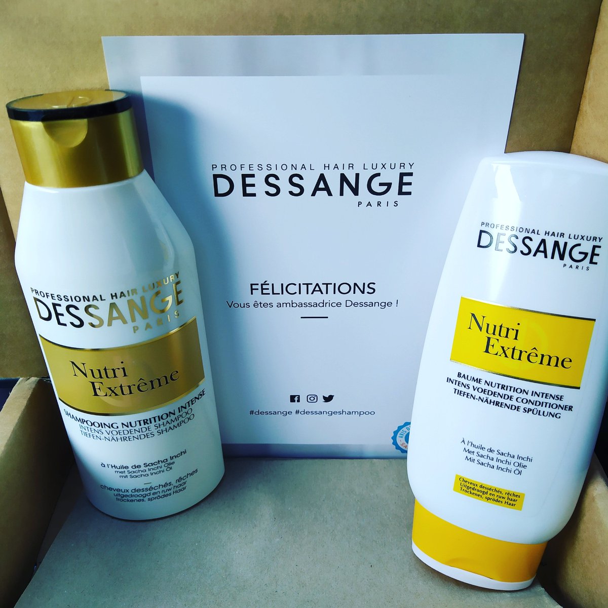 Lapinteuse's tweet photo. #dessange pour avoir de beaux cheveux. Merci #sampleo https://t.co/bw6GolD4rU
