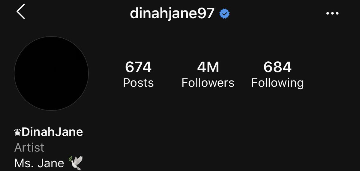 DinahNewsJane's tweet photo. Dinah Jane blackout on Instagram.
#MsJane 🕊 https://t.co/LaN1d6Z5UF