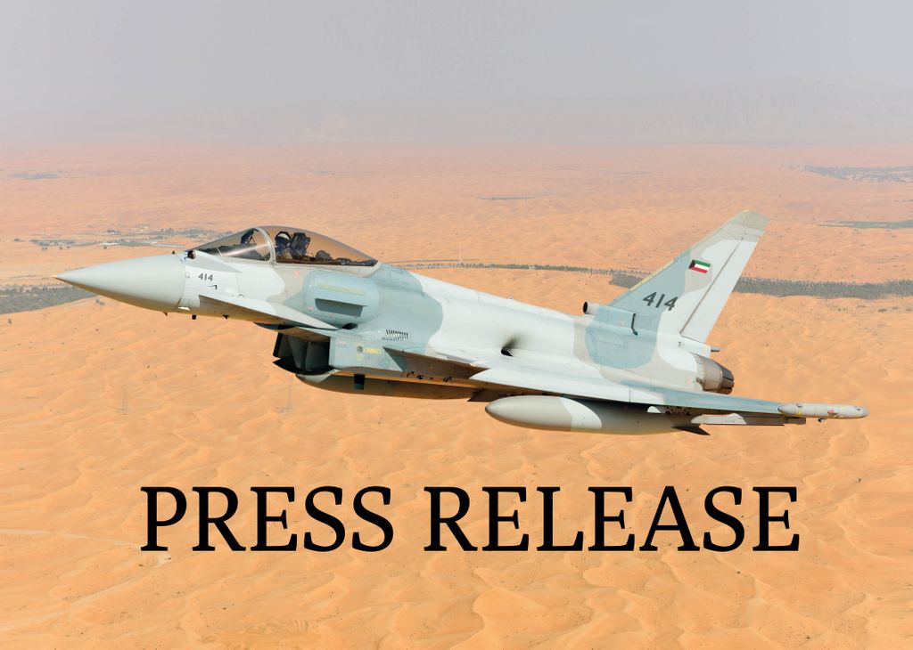 eurofighter's tweet photo. First #flight of #Eurofighter in #Kuwait Air Force configuration takes place – the most #advanced variant of #Typhoon ever flown!

Developed by @LDO_Aircraft the #jet made its debut flight in Turin-Caselle.

Read the Press Release: https://t.co/iQ2kVJtUQg https://t.co/EREszU2AFi