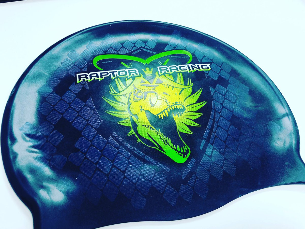 New <a href="/racing_raptor/">Raptor Racing</a> swim hats. I will look forward to seeing these in the pool in 2020 #swimming #triathlon