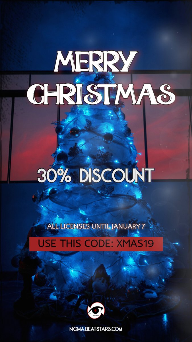 BeatsNigma's tweet photo. 🎄30% Discount in all leases! Use code: XMAS19 🎄

https://t.co/mMl9dlo2cl

Until January 7 https://t.co/P1vIeSWJOp