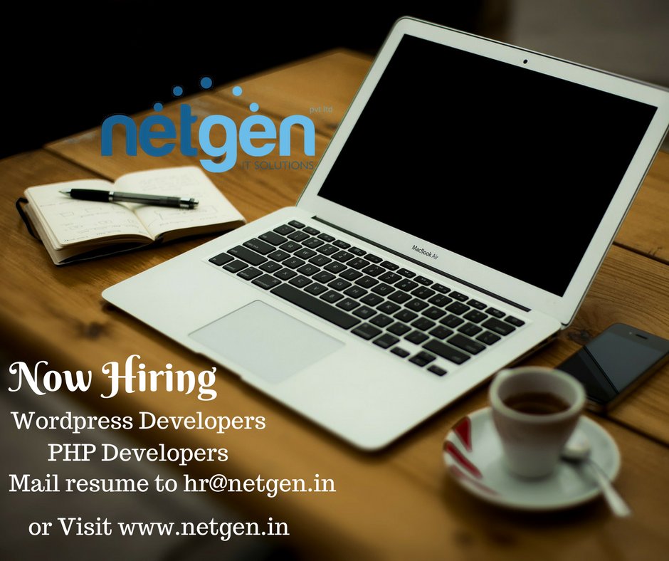 Netgen shimla is hiring for wordpress developers and PHP developers