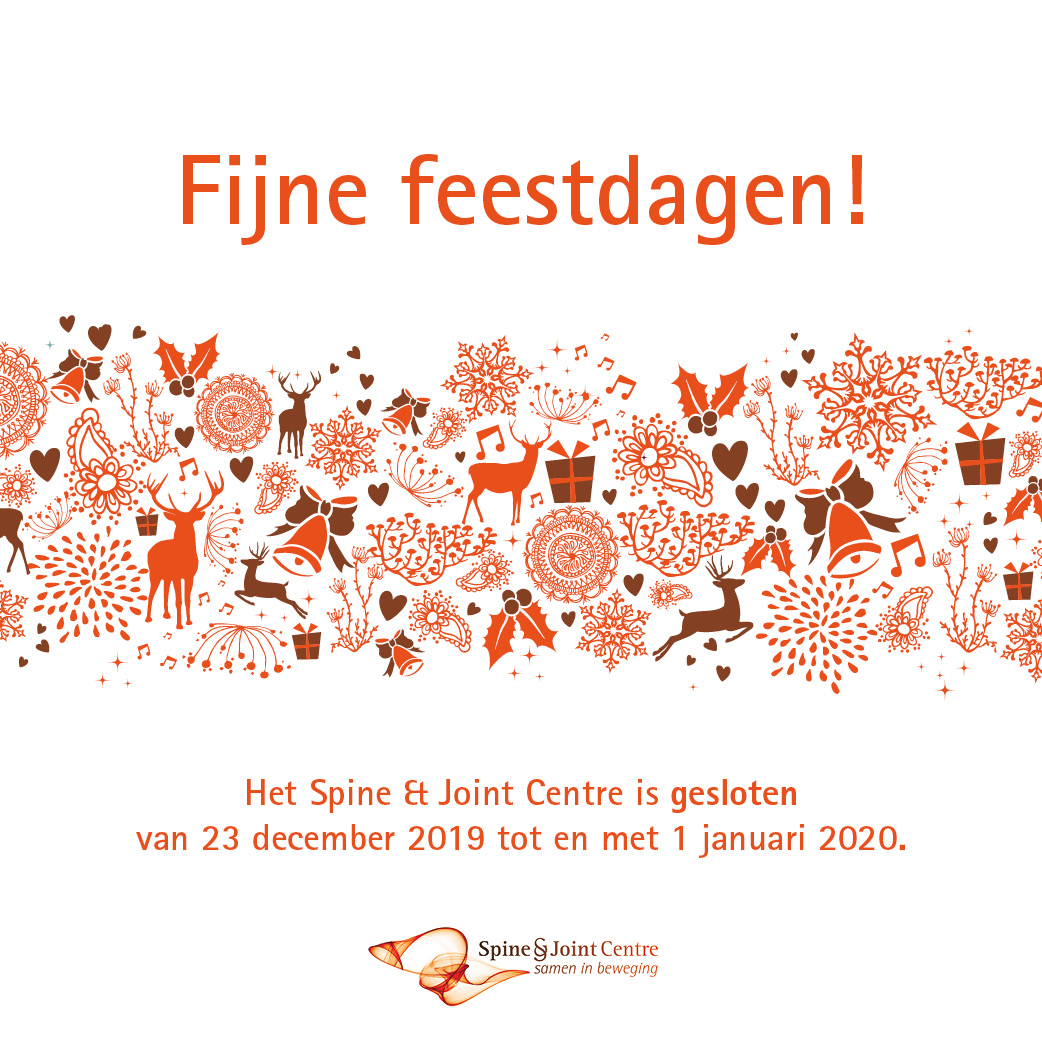 SpineJointNL's tweet photo. We wensen iedereen fijne feestdagen en staan op 2 januari weer voor u klaar! https://t.co/i9E35dH02u
