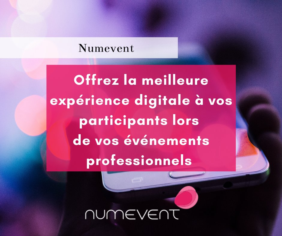 Un évènement, une expérience avec l'application Numevent ! ✨ numevent.fr 

#Evenement #Evenementiel #EventApp