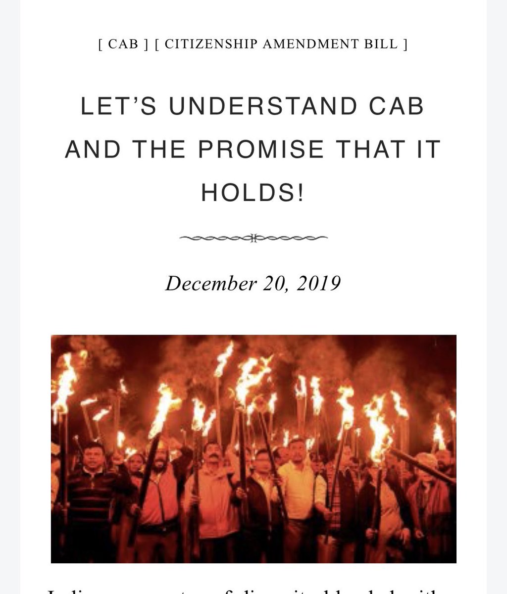 bhavikabatra's tweet photo. Is CAB really what it is being portrayed to be, find out on 

https://t.co/hjvZXrsPti

 #TNAgainstCAA #CAA_NRC_Protest #istandwithcab #IndiaAgainstViolence https://t.co/ORR70EIAgz