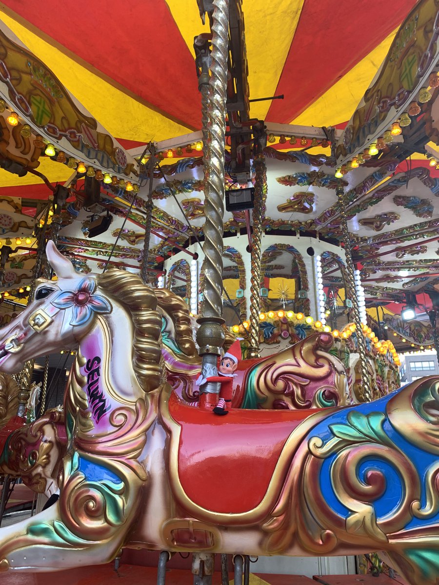 Tinsels gone for a ride on our carousel today! Have you been on it yet?
#NewcastlesChristmasMarkets