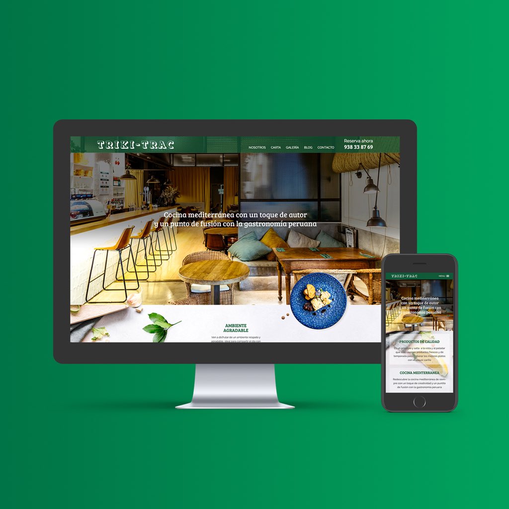 Mediactiu's tweet photo. ✨Nuevo proyecto!
#Diseñoweb para restaurante Trikitrac. web muy dinámica con motor de reserva.

Descubre ➕ sobre diseño y programación https://t.co/8oA43iSQr4

#Diseñoweb #webpararestaurante #ui #ux #graphicdesign #interfazgráfica #estudiodediseño #websitedesign #webrestaurante https://t.co/dOGiDaYS9k