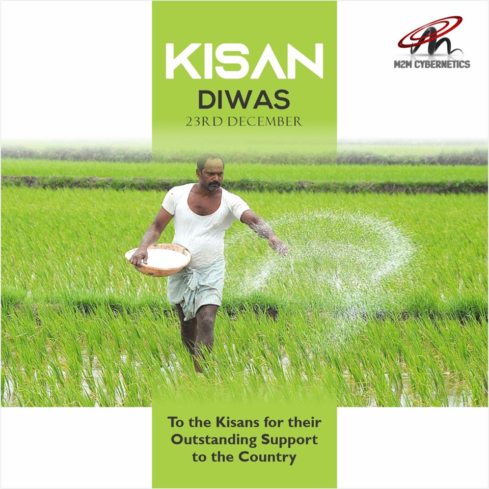 M2mCybernetics's tweet photo. On #KisanDiwas today, let us all resolve to strive for the welfare of farmers and improve their lot.

#RespectFarmer #NationalFarmersDay #M2MCybernetics #DigitalIndia #SmartIndia #MadeinIndia #GrowthofIndia https://t.co/x4lNhQRZY8