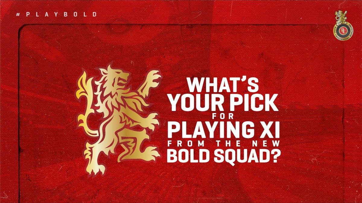 RCBTweets's tweet photo. Which players will you pick for the starting XI from our squad of 21?

Choose from the Bold:
Virat, ABD, Finch, Parthiv, Devdutt, Joshua, Pavan,
Steyn, Umesh, Saini, Chahal, Siraj, Kane, Negi,
Moeen, Washington, Dube, Morris, Shahbaz, Gurkeerat, Isuru.

#PlayBold #IPL2020 https://t.co/fyaS4JdNKI