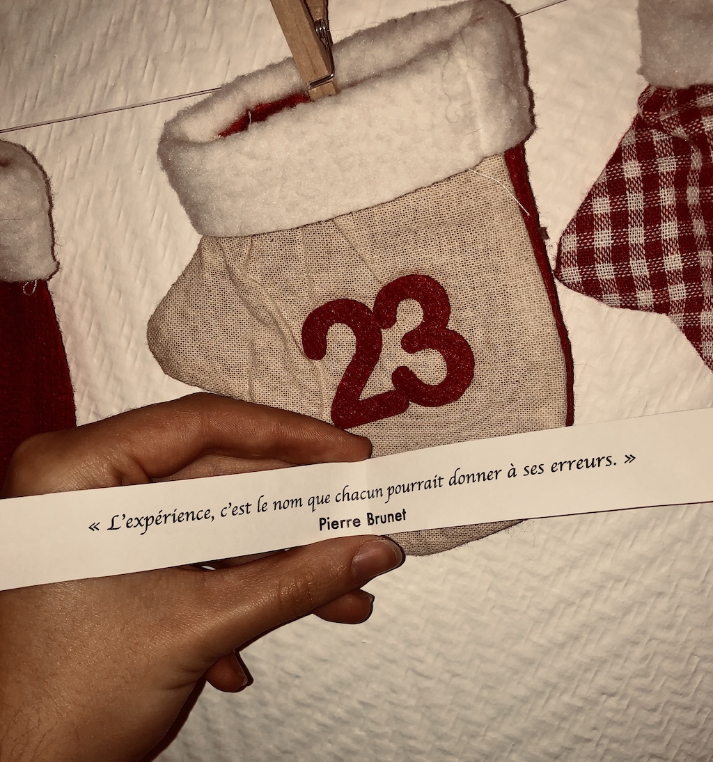 c1iprod's tweet photo. [CALENDRIER DE L'AVENT]

Aujourd'hui, #PierreBrunet nous dévoile une citation positive sur l'expérience de la vie 📜

#Citations #Positives #Experience #Vie #Erreur #CalendrierdeLavent https://t.co/wyaEXRvyk7