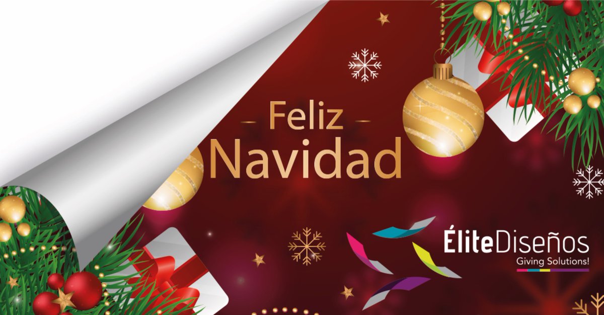 EliteDisenos's tweet photo. 🎉 FELIZ NAVIDAD 🎉

Todo el #equipo de Elite Diseños os deseamos unas #felices #fiestas. https://t.co/WVxtnIg03z