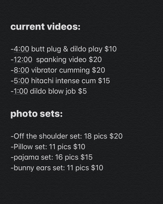 this the content i'm currently selling right now! i'm gonna retire most of this soon as i have new stuff