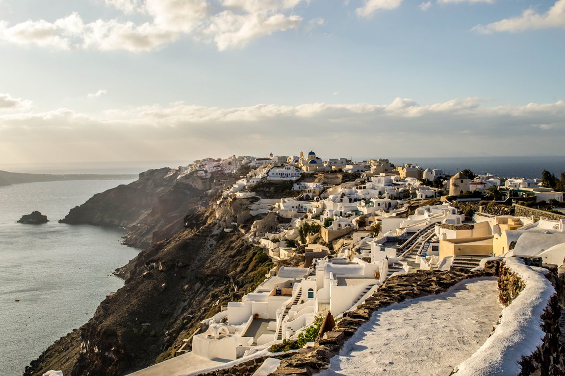 Good morning! How do you find Santorini dressed in white? #VisitGreece #ttot #travel