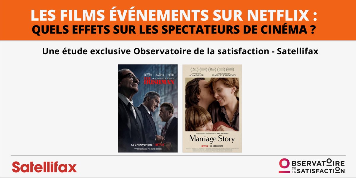 Quels retours sur les diffusions de #TheIrishman &amp; #MarriageStory, quel impact de <a href="/NetflixFR/">Netflix France</a> auprès du public cinéma? Découvrez notre étude exclusive avec <a href="/Satellifax/">Satellifacts</a> : satfax.fr/ObsSatellifaxf…
cc <a href="/LeCNC/">Le CNC</a> <a href="/PLechevallier/">P. Lechevallier</a> <a href="/droitducinema/">Droit du cinéma et de l'audiovisuel</a> @MARAVALV <a href="/fandoetlis/">Pascal Rogard 🇺🇦</a> <a href="/FilmsdeLover/">Frédéric (Now on filmsdelover@bsky.social)</a> <a href="/kevboucher/">Kevin Boucher-Rappet</a>