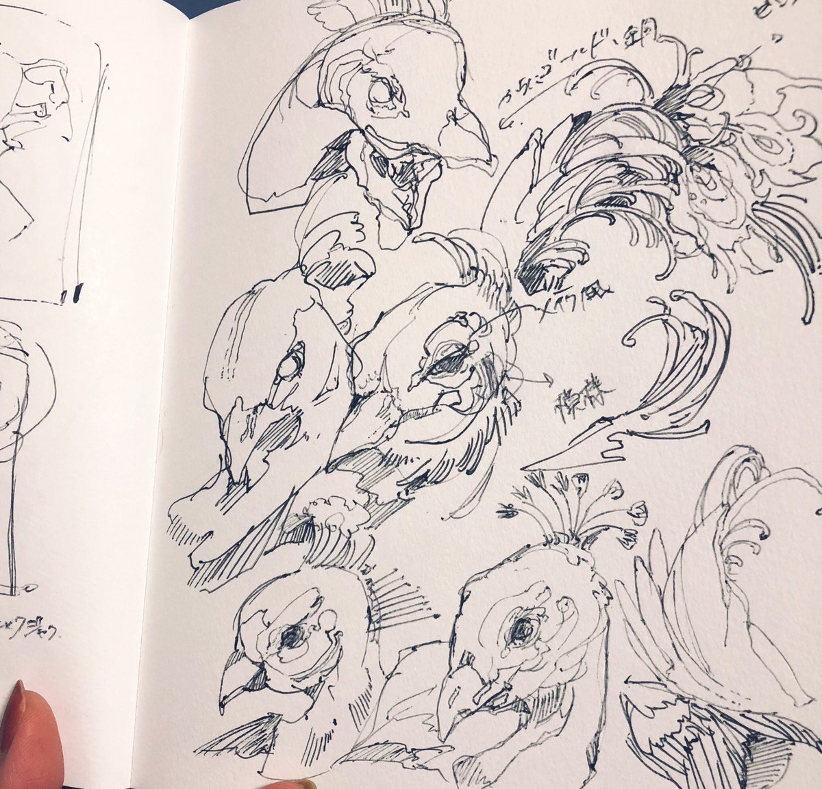 色つきとモノクロのラフ✍
どっちも楽しい〜 