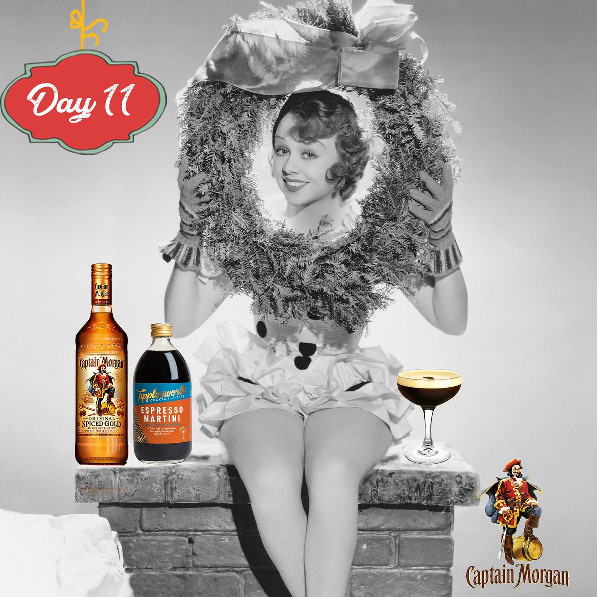 tipplesworth's tweet photo. Day 11 of our “12 Day Giveaways” and we have partnered with @captainmorganeu to give you a tasty cocktail hamper with their delicious Spiced Rum and our rich &amp; smooth Espresso Martini Mixer!#giveaway #competition #win #christmas #12days #festive #prize #rum #cocktails https://t.co/SusdSEQM19