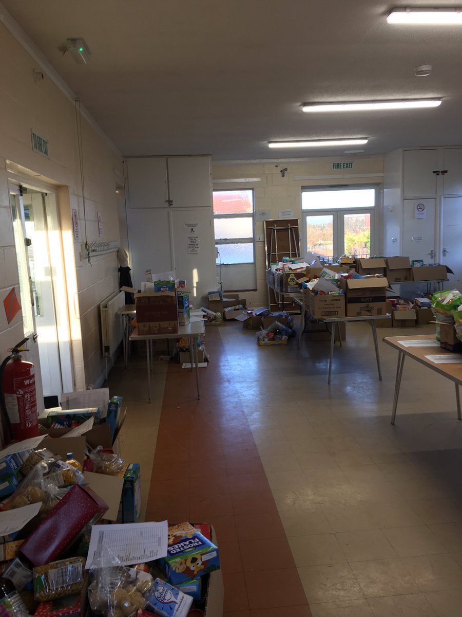 Getting into the giving spirit today. Take a look at the food hampers provided by All Saints Community Project and The Paramount Foundation. Ready for pick up and delivery for people in need from our communities!!!