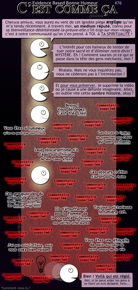 Astroscept's tweet image. #1imagesceptiqueparjour Affreux cerveau (ou pas).
Merci à @Evidencebbh illustrant @clementfreze &amp;amp; sceptiques vs Bruno Charvet
#Raisonnement circulaire : sans test, les a priori fondés sur d'autres a priori, incitent à nier la réalité
#medium
#mentalisme
#zététique
#biaiscognitifs
