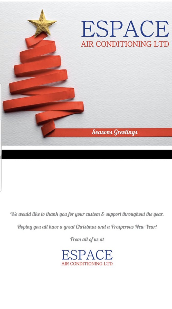 Thanks to all of our customers and fantastic staff 2019 has been a great year - Thank you for your continued support.

From all of the team at #TeamEspace

Have a great Christmas and a prosperous 2020!