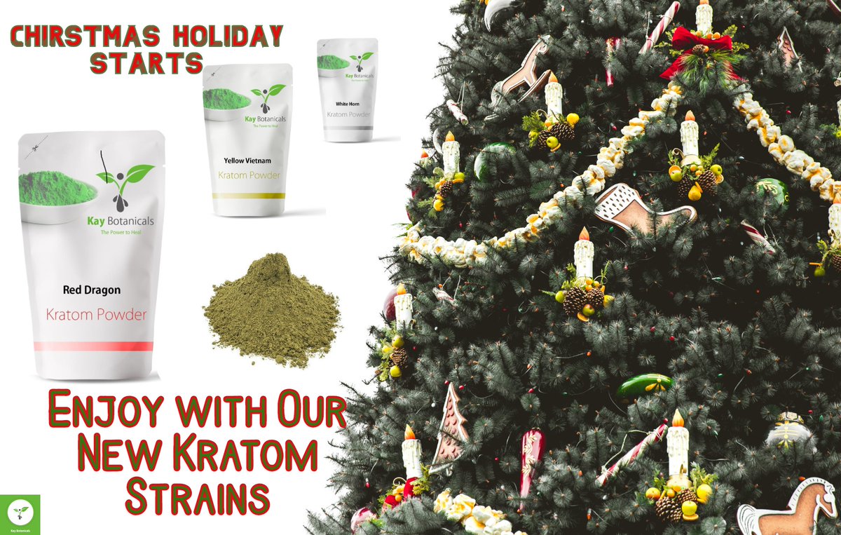 BotanicalsKay's tweet photo. Celebrate this Holiday with our 3 new Kratom Strains.
Red Dragon Kratom
Yellow Vietnam Kratom
White Horn Kratom
Use our Coupon code: Holiday20
Visit https://t.co/nyrYa7q2d4 Today
#red #yellow #white #kaybotanicals #kratom #dragon #horn #vietnam #kratomonline #buykratom https://t.co/RicnOS4x0A