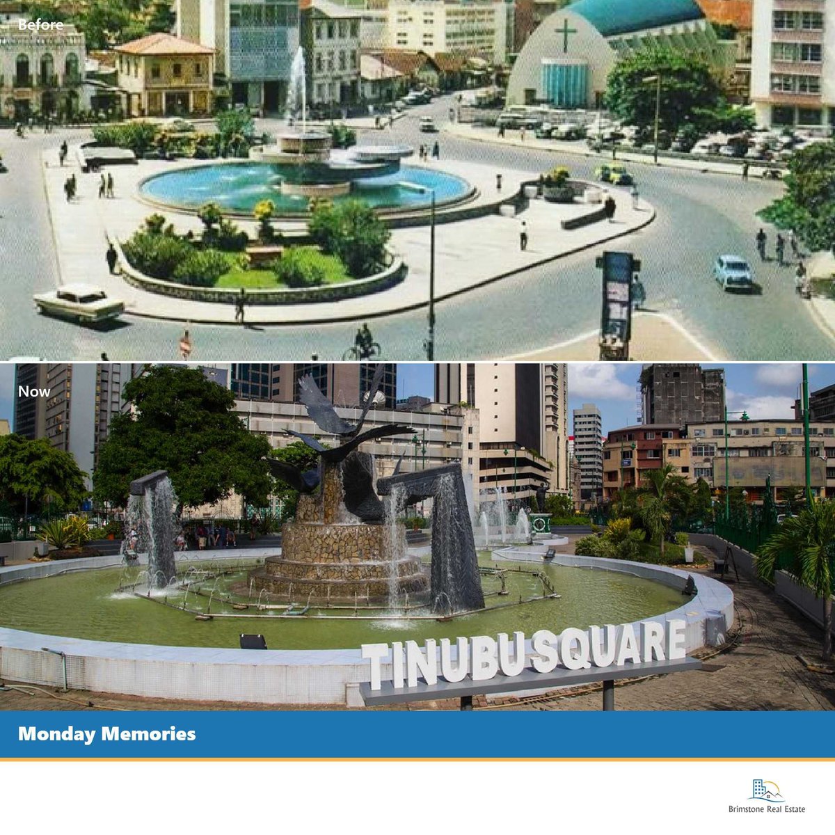 brimstone_ng's tweet photo. Memories.... memories. The then and now of the famous Tinubu Square. A beautiful sight to behold. Still a cynosure of eyes till date.
#nostalgiastructures
.
.
#brimstone_ng #memories #realestate #subwayestate #ibadanhomes #realestateforsale #realestateagent #propertydeveloper https://t.co/rhyeHeUygd