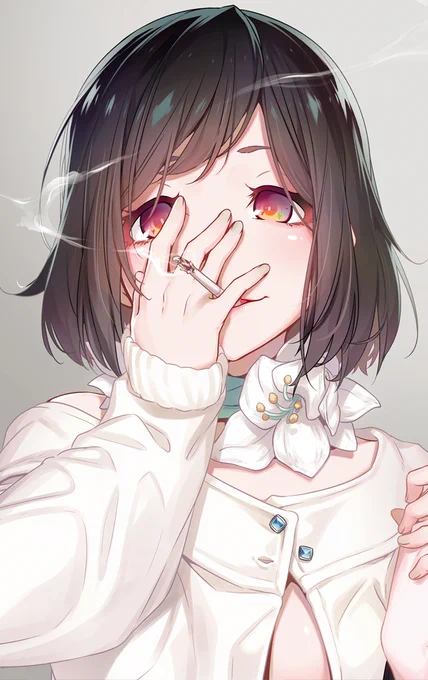 白くて苦い子と、黒くて甘い子を描きました。お好みで。 