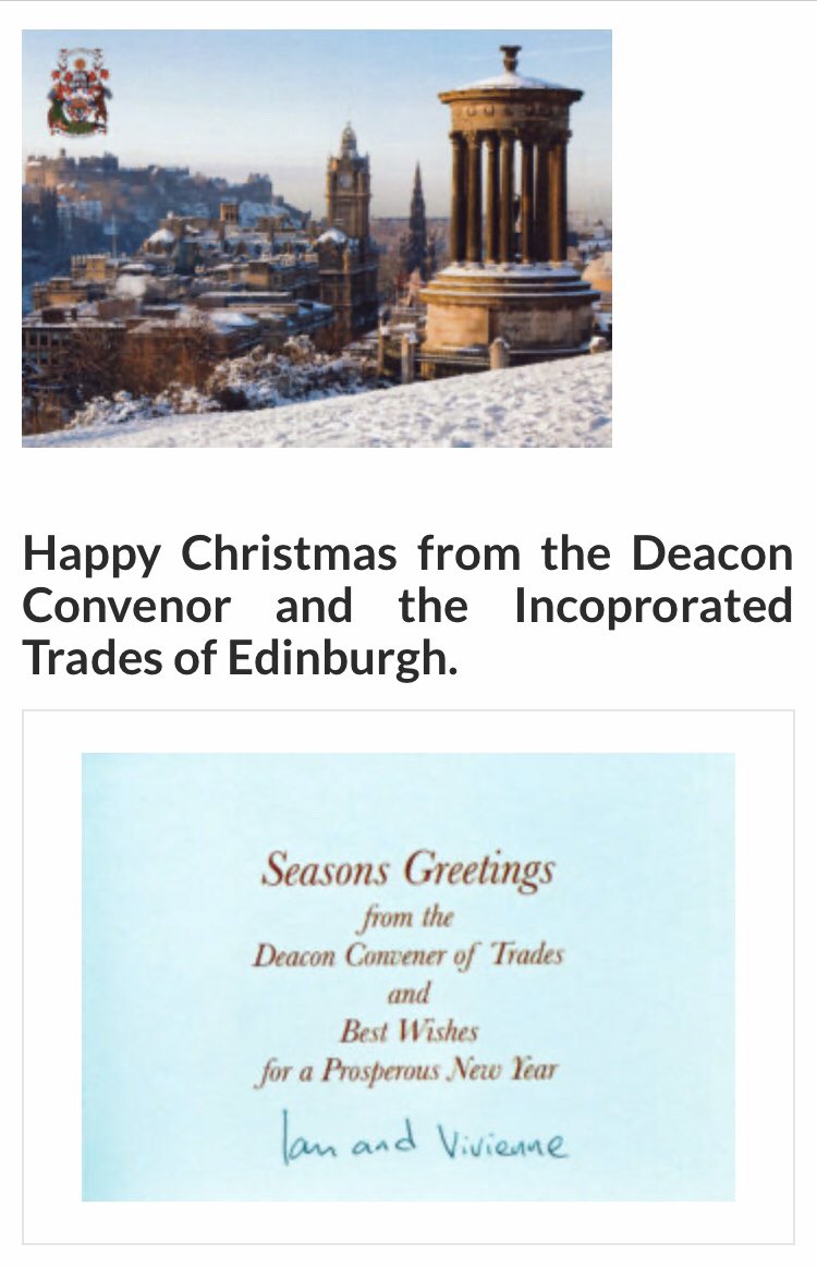 Incorporated Trades of Edinburgh (@of_edinburgh) on Twitter photo 
