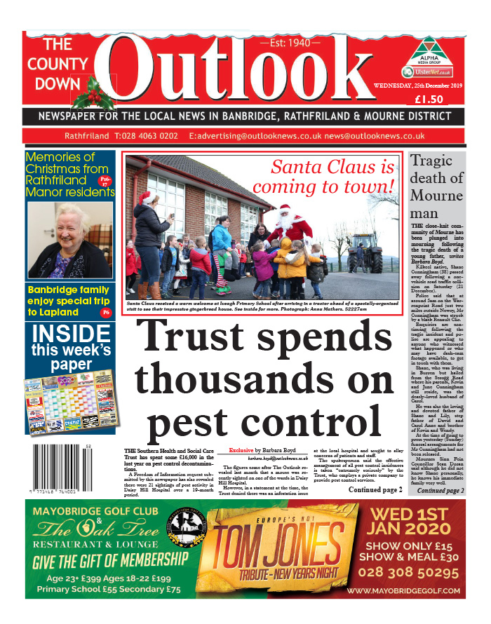 CoDownOutlook's tweet image. An early Christmas present for our readers - your festive edition of The Outlook is in shops today! Packed full of photos and local news, get your copy now.