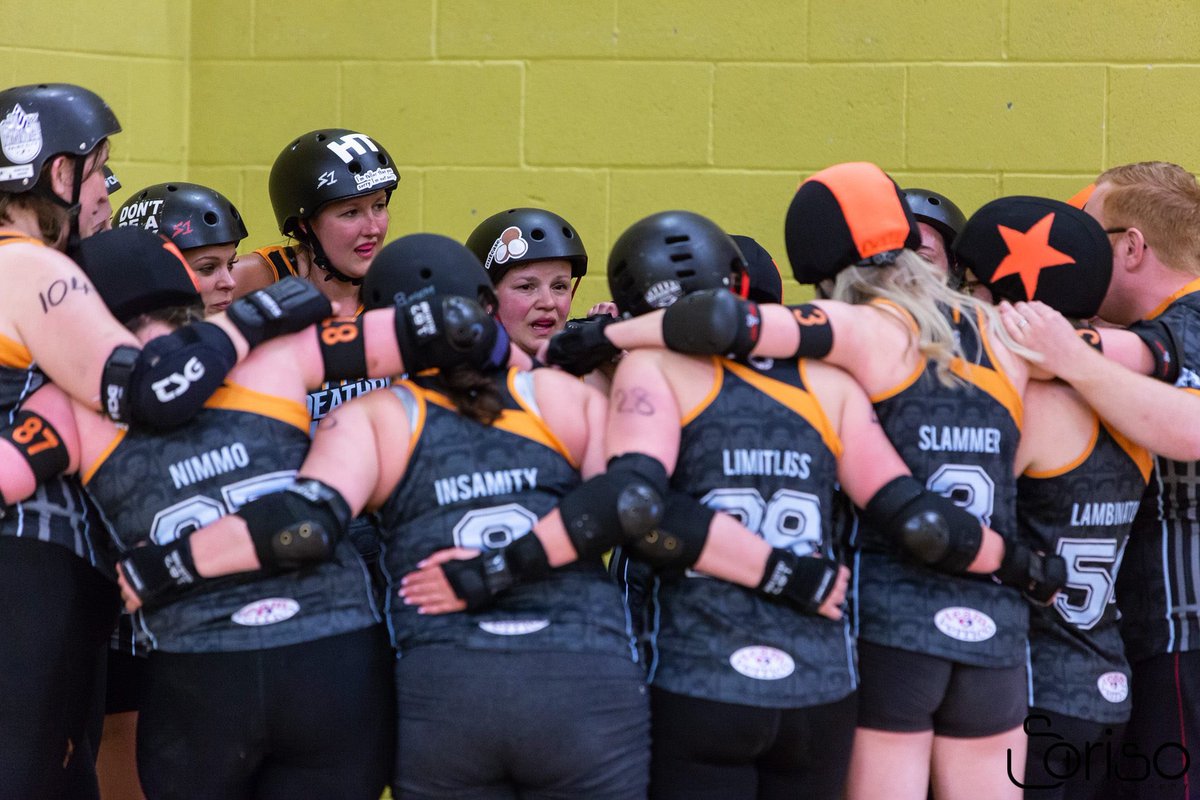 DeathrowHull's tweet photo. 🖤 Deathrow’s Greatest Hits 🖤
Day 23: The story of ‘unofficial’ to ‘final score’ and the longest two minutes in our history. 
#deathrowhull #yorkminxters #rollerderby #inmatesonskates #hull #evolution #allofus #wearetheoneswevebeenwaitingfor #thehuddle https://t.co/tmlhVWFhWb