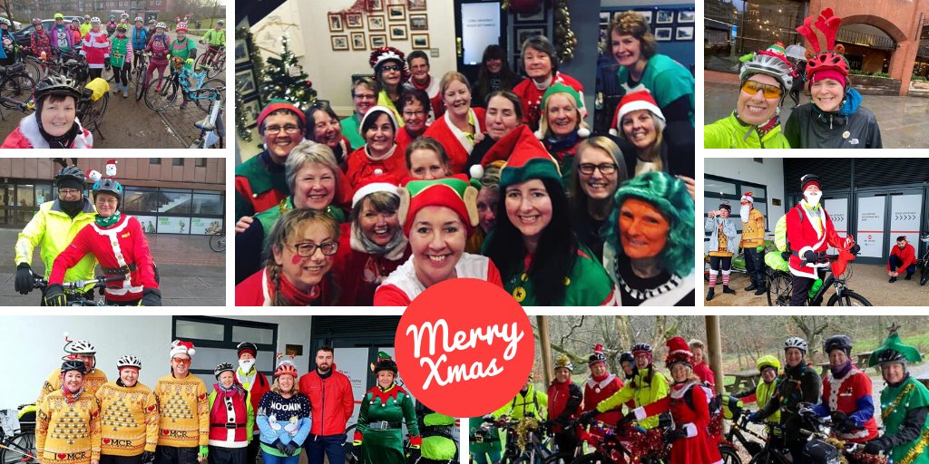 letsride_NW's tweet photo. Merry Christmas from the @BritishCycling North West team. A massive thank you to all our incredible volunteers and everyone who has joined us for a ride and helped to make 2019 such a fab year of #cycling in the North West! @letsrideuk #christmas #bike #letsride #northwest https://t.co/mfQJzZOxPo