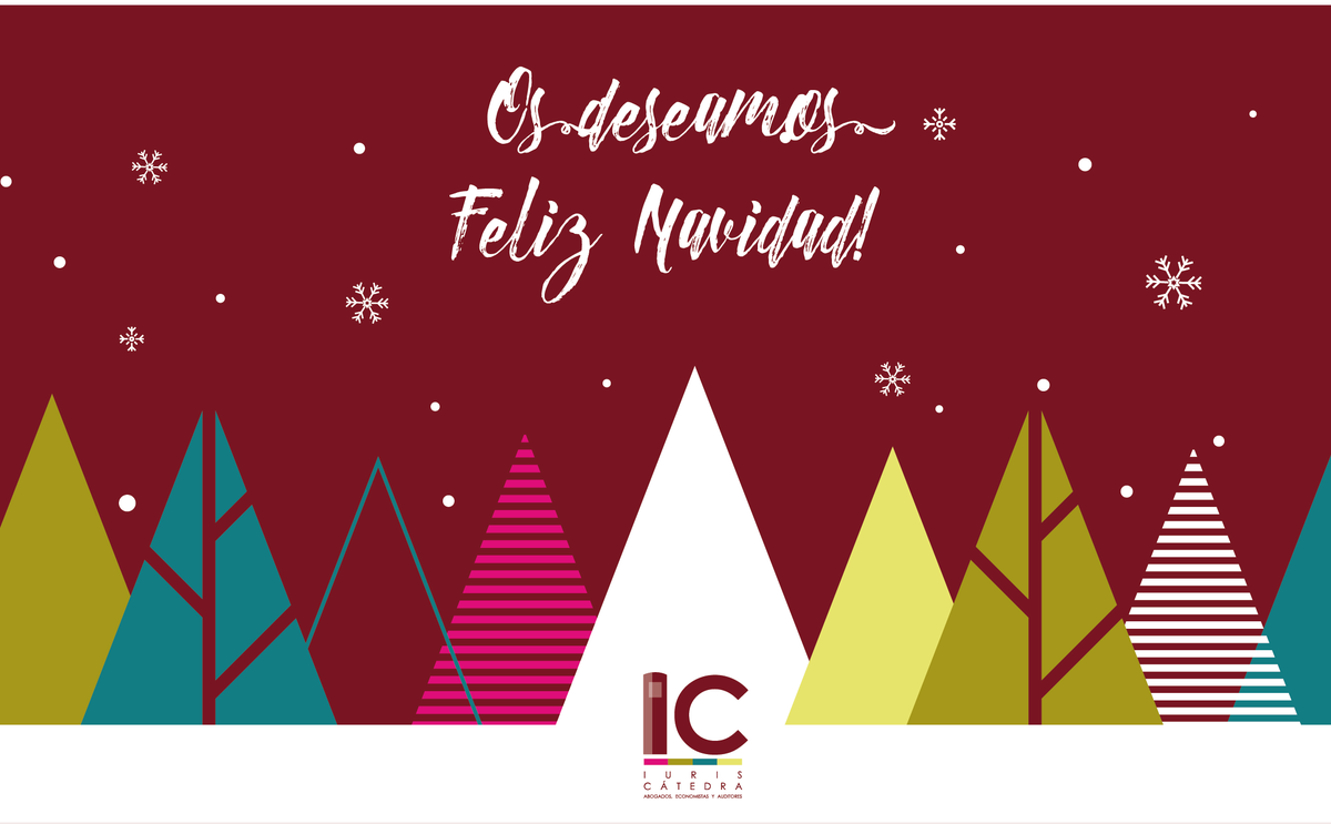 iuriscatedra's tweet photo. Desde Iuris Cátedra, queremos desearos unas felices fiestas y prospero año nuevo 2020. https://t.co/xzpvT9EqkJ