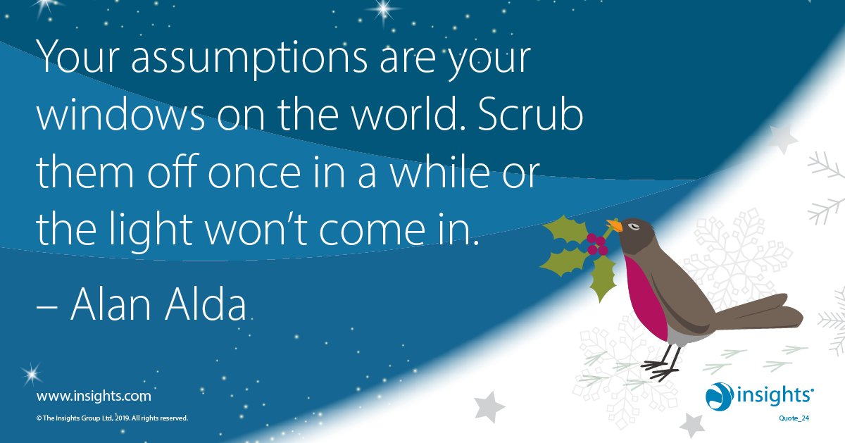 In the depths of winter, it does us all good to let a little light in #InsightsDiscovery