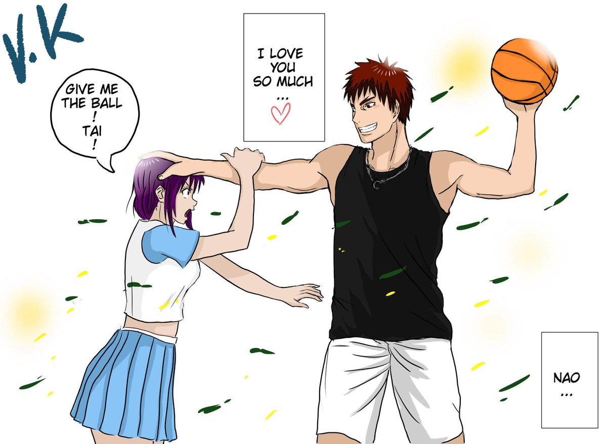 Naomi KAZUYA 🏀 KNB OC : Nao ナオミ on X: Aomine is so annoyed with Nao 😂  Hashtags : #kurokobasket #kurokosbasketball #kurokonobasuke #knbedit #knb  #knboc #manga #anime #shonen #sport #basket #basketball #originalcharacter #