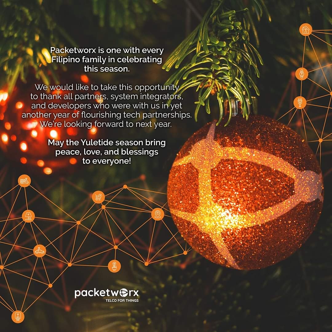 Packetworx's tweet photo. Wishing everyone joy, peace, and warmth this season! Cheers from the Packetworx team!
#Packetworx #LoRaWAN #MakeIoTHappen #TelcoforThings #socialenterprise #technology #internetofthings #holidayseason #holidays https://t.co/hoHtOq9PtV