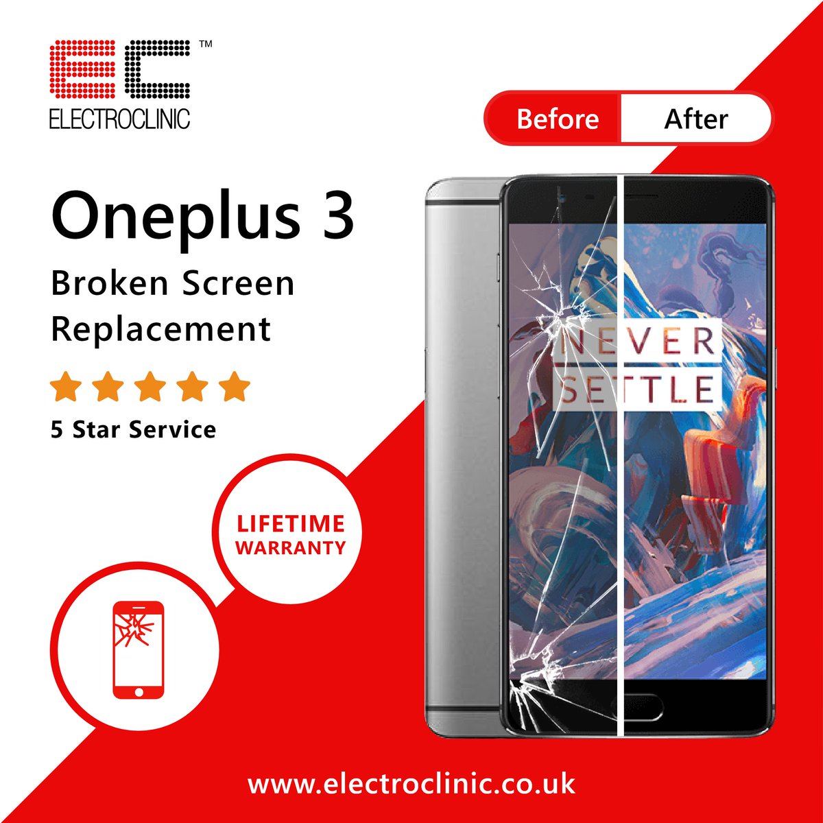 electroclinic's tweet photo. OnePlus 3 Screen Replacement
We will replace the screen, service your device and install a complementary tempered glass screen protector.

https://t.co/hmGpZbtBES

#OnePlus 3 Screen Replacement price
#OnePlus 3 #Broken #Screen
#OnePlus 3 Replacement parts
#OnePlus 3 Broken Screen https://t.co/t7mUSxxg3b
