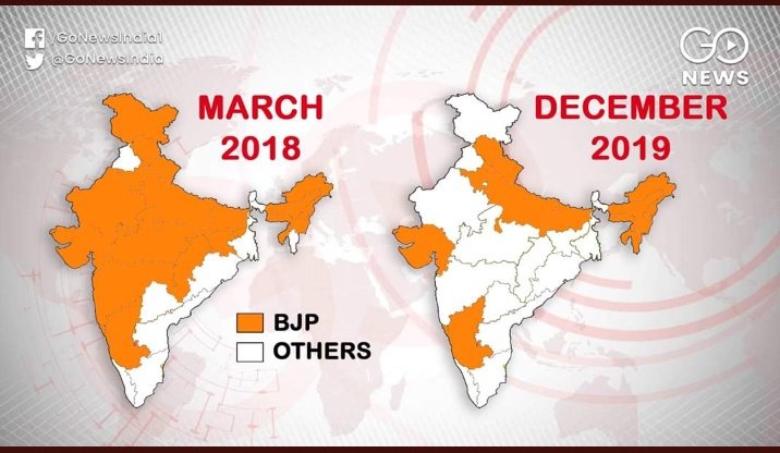 AarushJadge's tweet photo. #JharkhandResults

We all know how they formed Govt in Karnataka and in North East ( They Bought all Congress MLA's )

Else it already been BJP Mukt Except Gujarat &amp; UP

Karma is Bitch, it Sucks Back.. https://t.co/boUei6pa4V