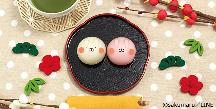 セブンイレブンで発売されるLINEスタンプでお馴染みのうさまるモチーフの和菓子「食べマスモッチ　うさまる」が可愛すぎて食べれない