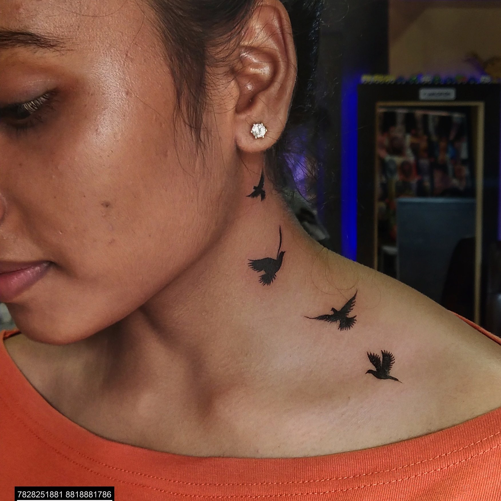 25 Nice Birds Tattoos On Neck