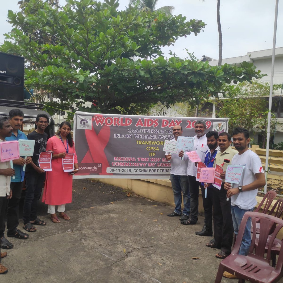 TransworldTweet's tweet photo. As part of our ongoing commitment to the #UNSDG3: Good Health & Well Being, #TransworldGroup #CorporateResponsibility team along with energizers and volunteers, marked #WorldAidsDay in #India & #Singapore offices.
Know more: https://t.co/RGv2nOJCi2
#TransworldCR #CSR #TransServe https://t.co/KEVX6O8WNR